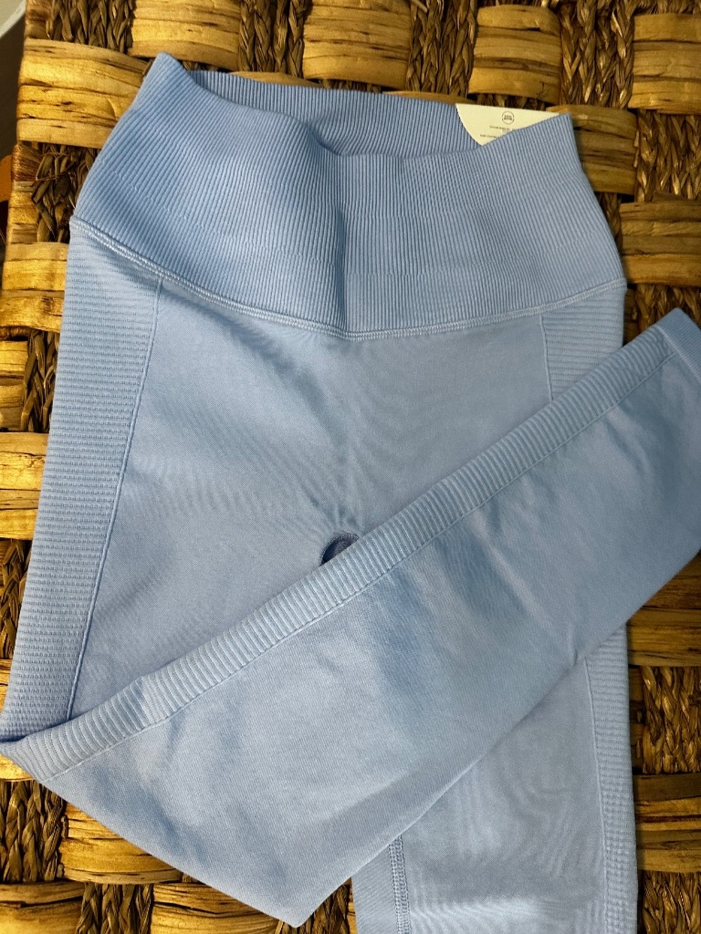 NWT Offline | Light Blue Ribbed Hi-Rise Seamless 7/8 Leggings Sz S